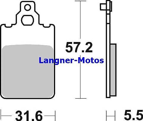 bremsbelag sbs 109 hf ceramic yamaha dt r 50, aprilia red ro