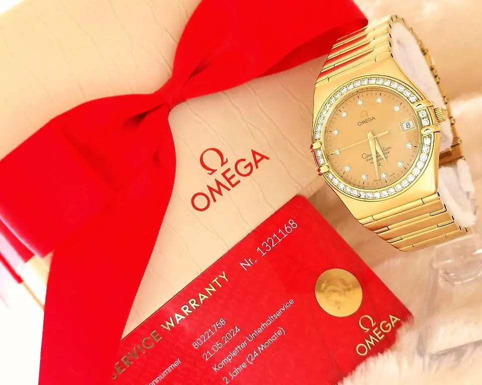Omega Constellation 36mm 18K Gold mit Garantie 1107.15.00