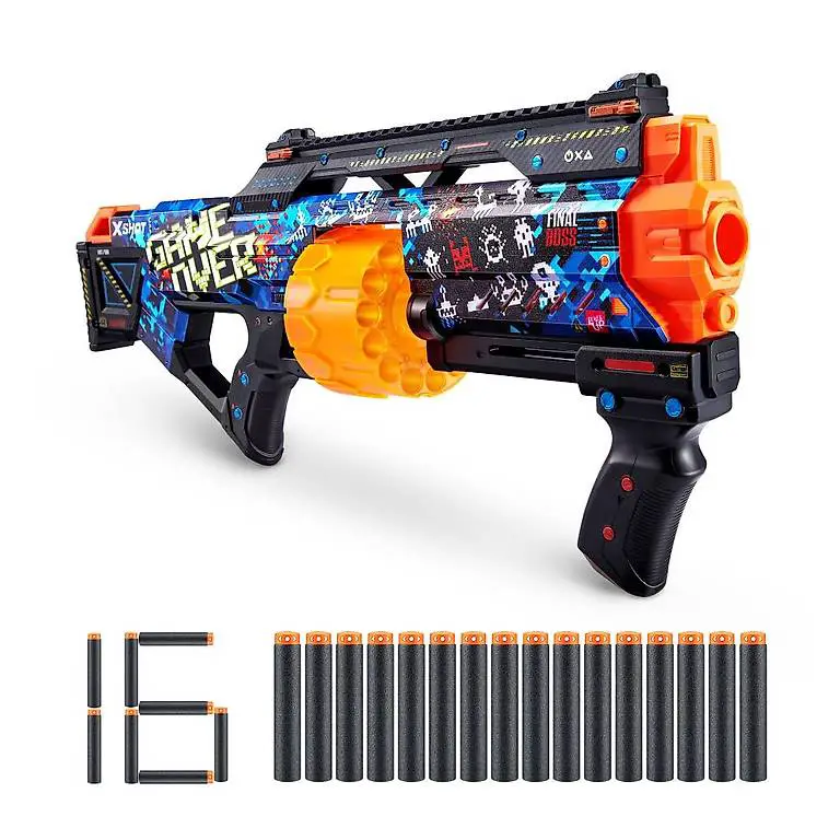 (Preis-Nachlass) - Blaster X-SHOT GAME OVER mit 16 Darts