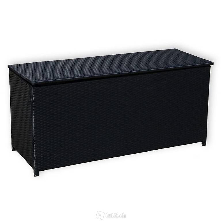  Polyrattan Kissentruhe *Emma* - schwarz