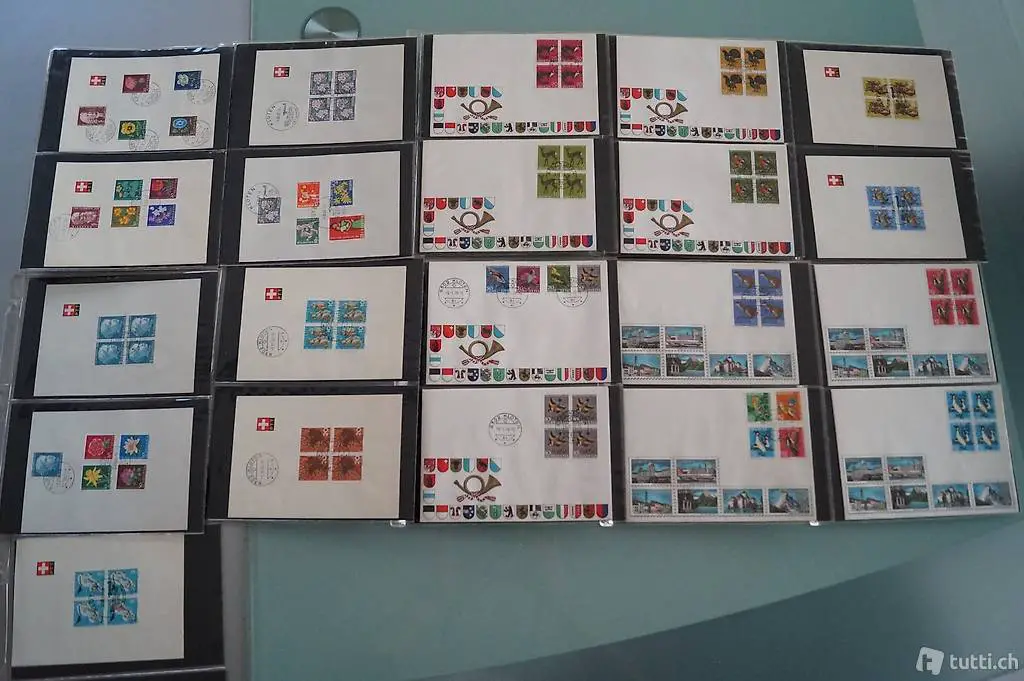 Pro Juventute Briefmarken Kollektion 60er Jahre ungebraucht