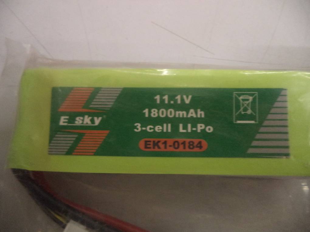 Lipo 1800mAh 3-cell 11.1V