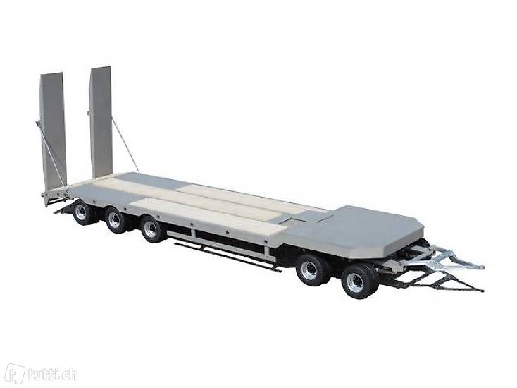  Lesu Tieflader-Anhänger, 5-Achs zu Tamiya u. andere 1:14 LKW