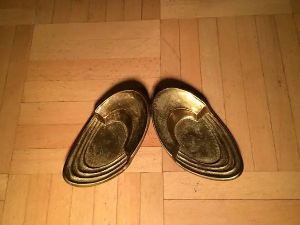 2x retro Schälchen Schale Messing 1950er 1960er