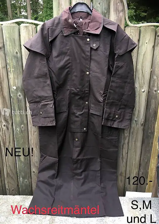 Neue Wachsreitmäntel, Regenmäntel S, M und L Pferd Reiten