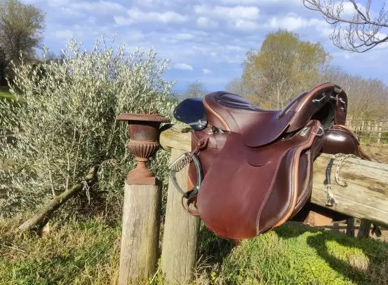 NeuwertigPrestige Trekker Sattel mit Gurt, Vorgeschirr | günstig