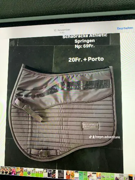 Schabracke mit Ohrgarn