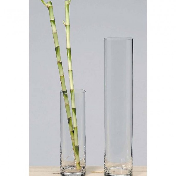 Glasvase Vase Glas Zylinder