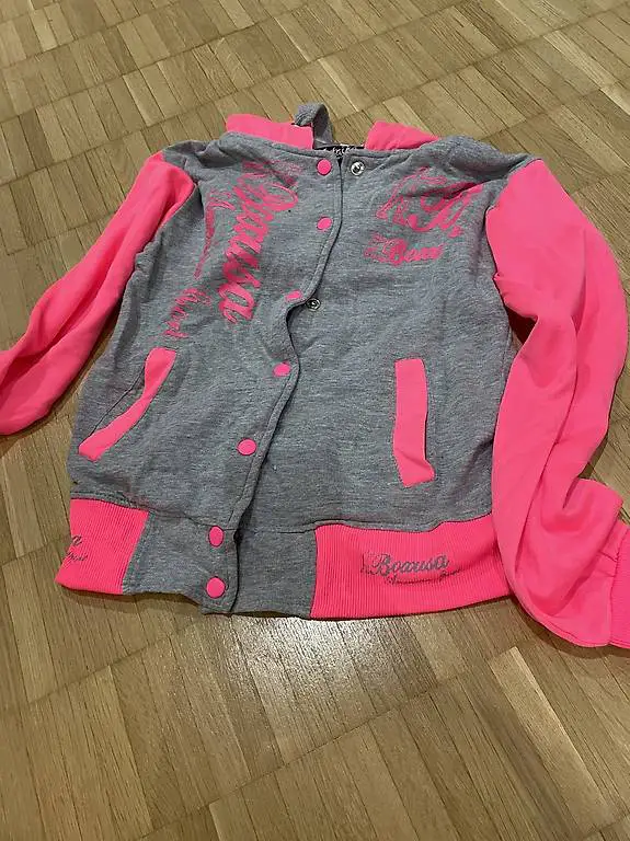 Kapuzenjacke Neonpink