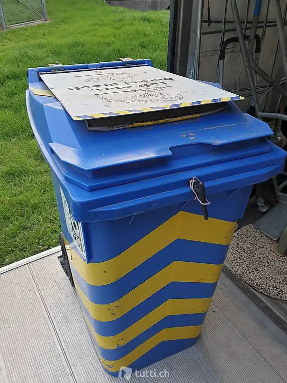 container per pellet bidone con chiave