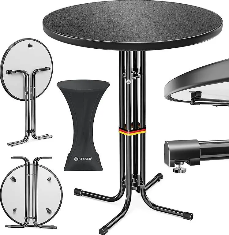 KESSER® Gastro Stehtisch klappbar Bistrotisch | Pulverbeschi