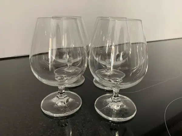 4 Cognac/Brandy Whiskey Gläser