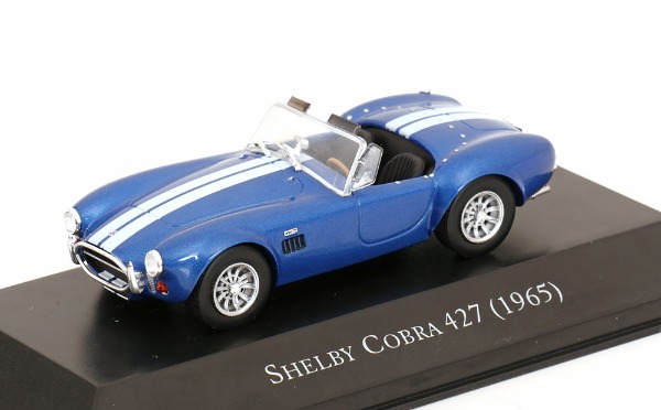 NEU: Shelby Cobra 427 Roadster 1965 blau met. / weiss 1:43