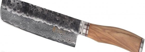  Damastmesser Nakirimesser, Klinge 17,00 cm Länge