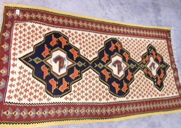 Kelim handgewoben Persien Wolle, 95x170cm, neu