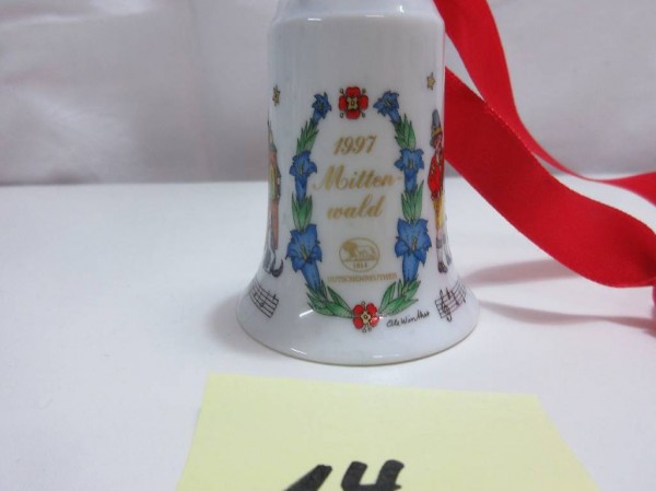 Schöne Hutschenreuther Weihnachtsglocke Porzellan 1997