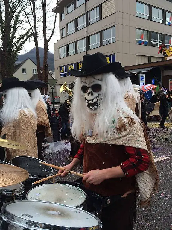 Fasnachtslarve / Fasnachtskostüm komplett - Cowboy