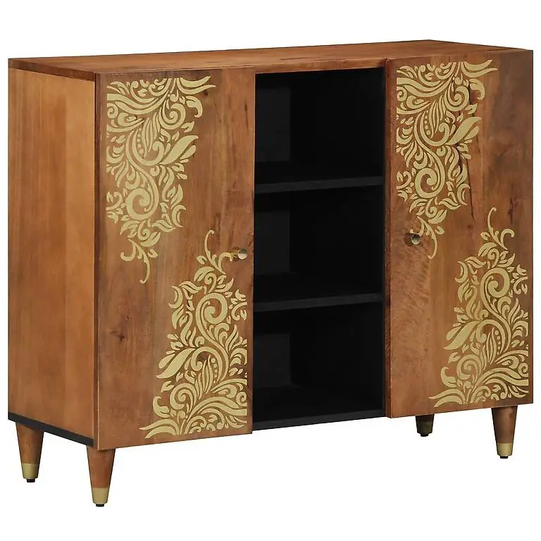 Sideboard 90x33x75 cm Massivholz Mango