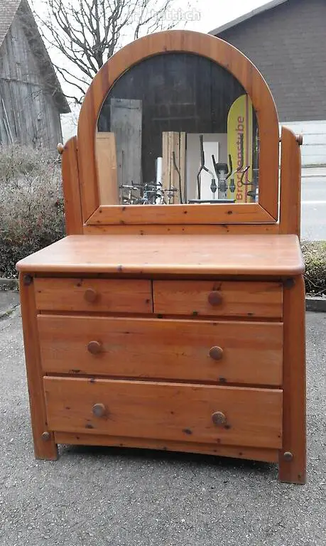  Kommode mit Spiegel (Nr 063OA) Kirschenholz