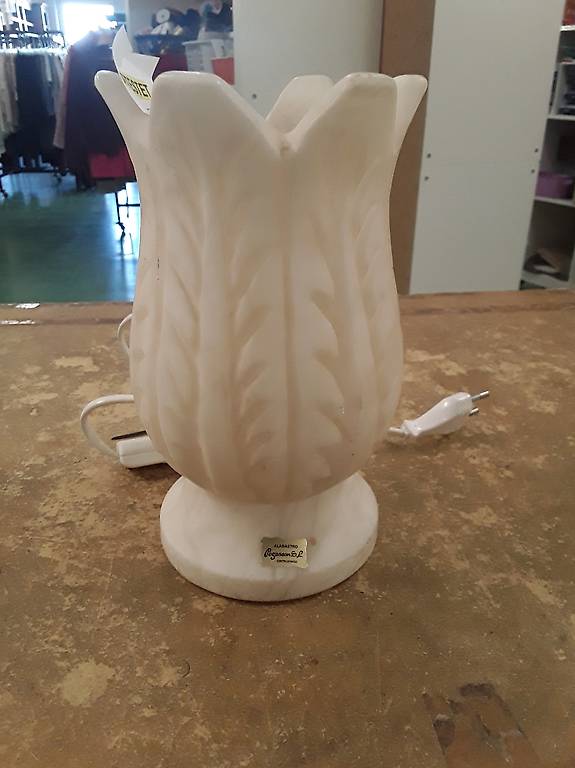 Tischlampe aus Alabaster Pegasam