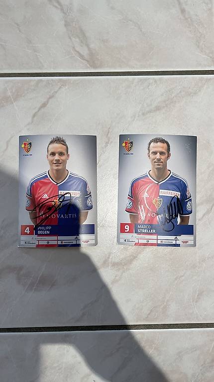 Unterschriften Philipp Degen und Marco Streller