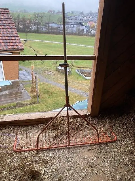 Heu Rechen, Handrechen