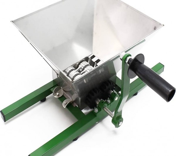  Fruchtmühle Obstmühle mit 7 L Trichter und Handkurbel