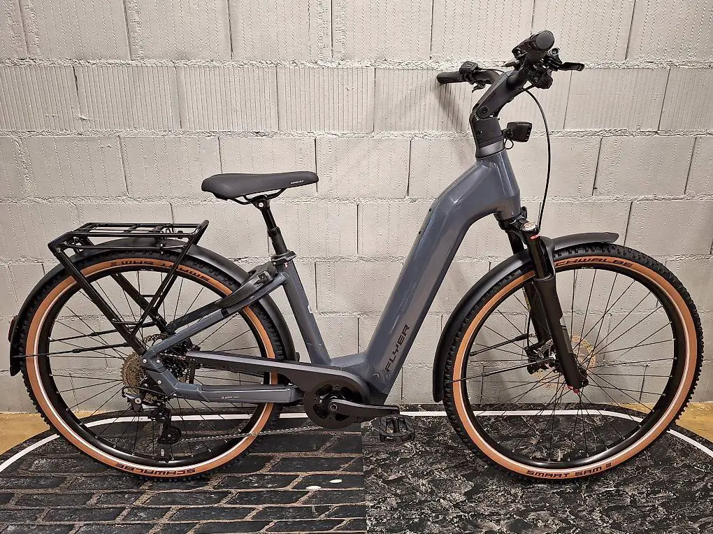 Flyer Gotour 7.12 L COMF grau Bosch CX e bike 750Wh SALE