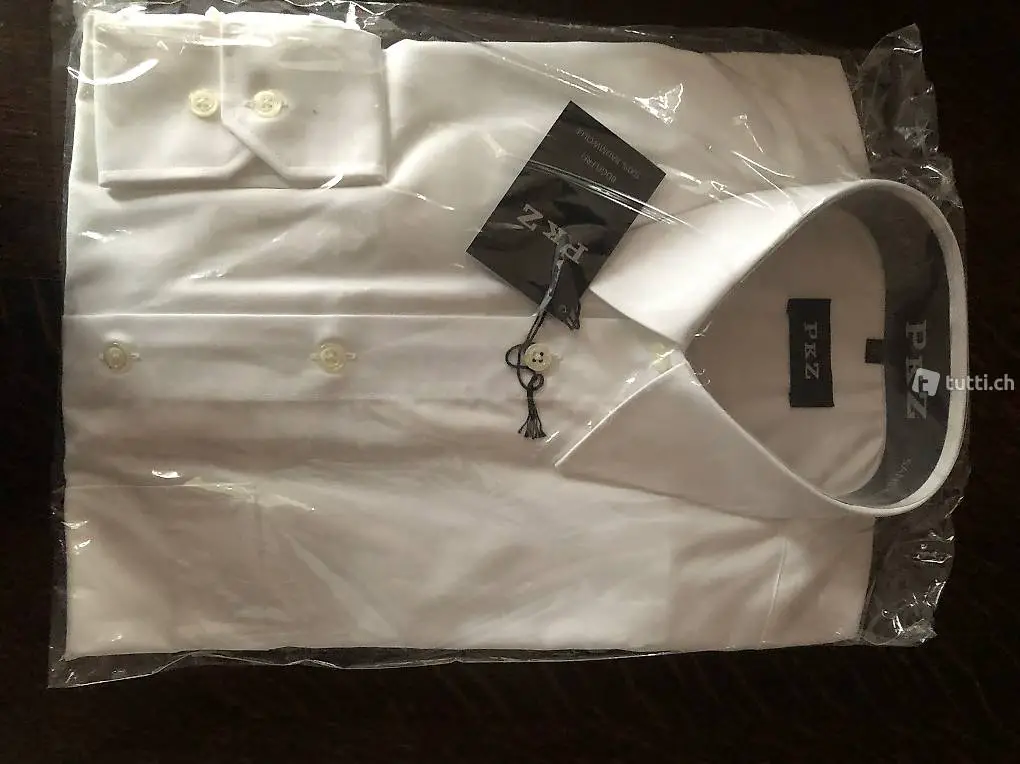 Hemd Neu PKZ Grösse 38 100% Baumwolle Bügelfrei