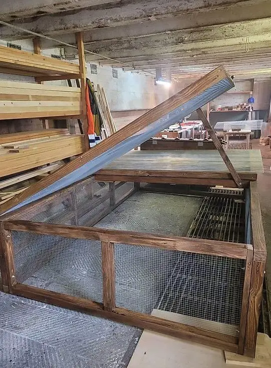 Neues Nagergehege mit Kistenstall