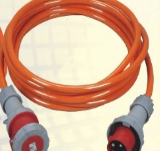  CEE63 Verlängerungskabel G-PUR 5 x 10 mm2, 10 m lang