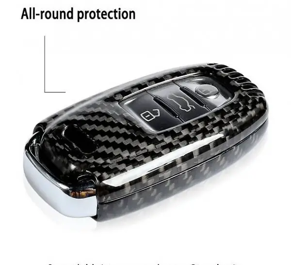 Coques de clé en carbon pour audi +2011