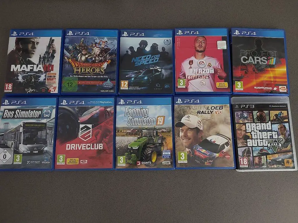 10 Playstation Games zu verkaufen