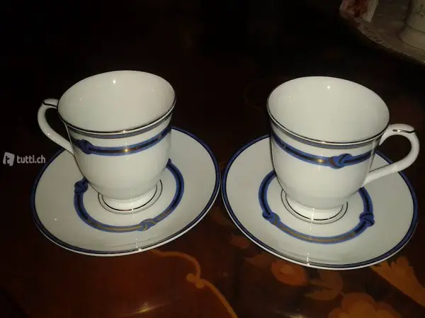 2 tazze con piattini Christofle