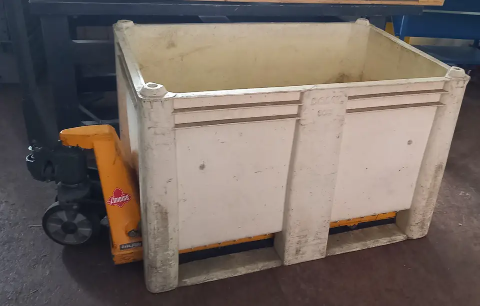 Palettenboxen weiss DOLAV 800 5Stück 120x80x73 Paloxen Gitterbox