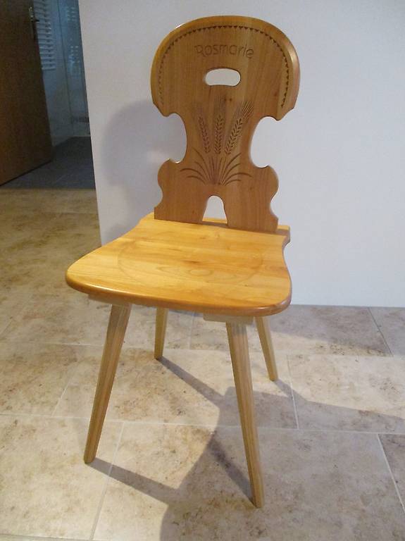 Stabelle Holz-Stuhl Rustico Chalet Chic Rosmarie Geschenk