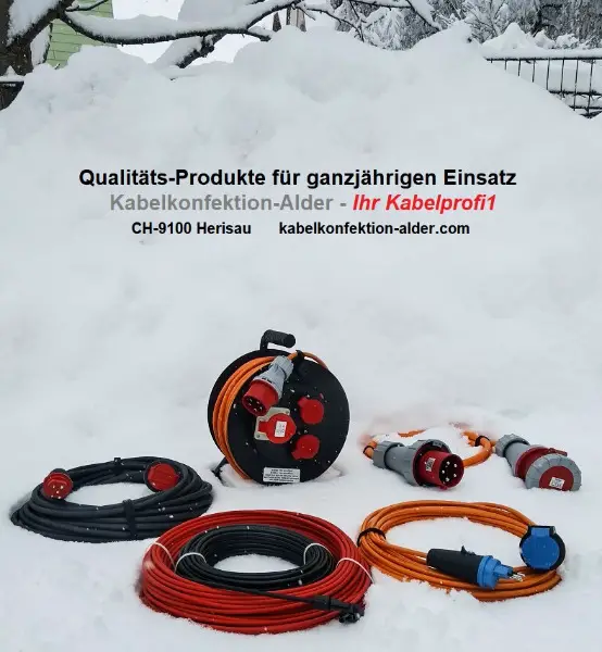 Purkabel, Caravankabel, Solarkabel, Stromadapter