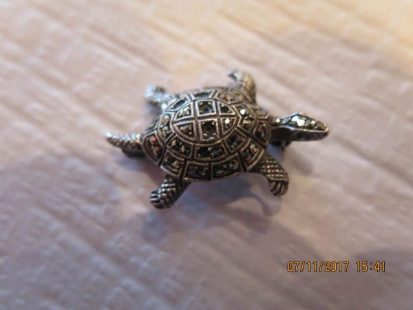 Brosche Schildchrötli 800 Silber