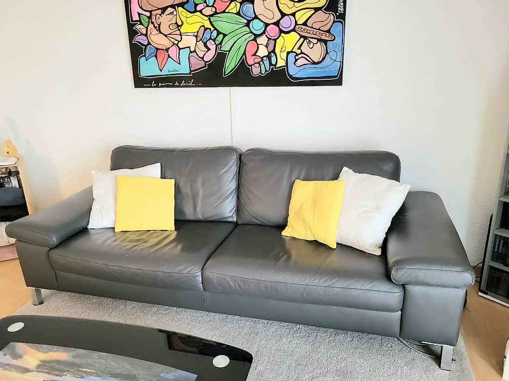 Möbel Pfister Ledersofa- 3-Sitzer, Echtleder, Top-Zustand