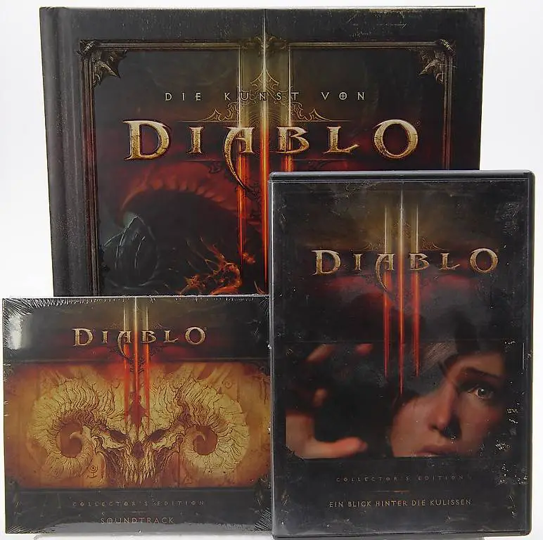 DIABLO 3 Artbook, Soundtrack, Bluray, NEU