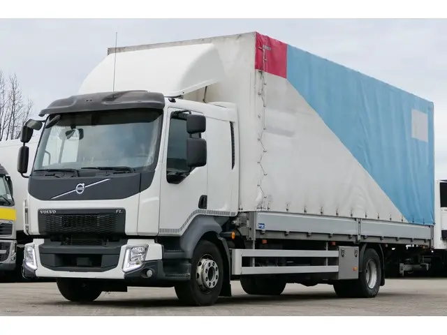 VOLVO, FL 280 Pritsche Plane Edscha Bordwände L, Brücke-Verdeck