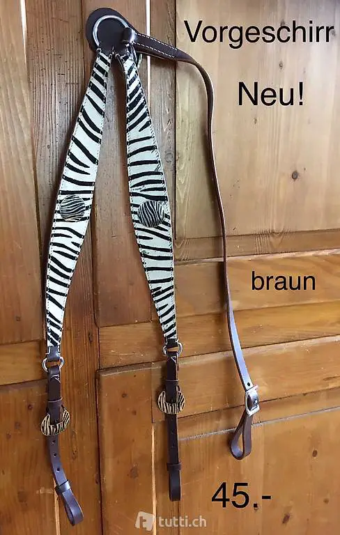 Schönes neues Western Vorgeschirr Zebralook
