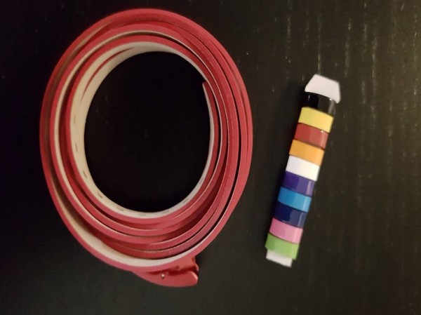 Swatch Color Code Lackleder Wrap Armband