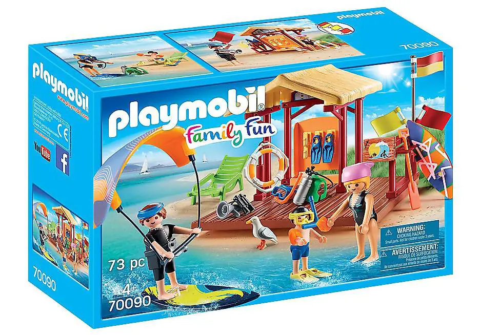 Spielware von Playmobil Family Fun Wassersport-Schule 70090