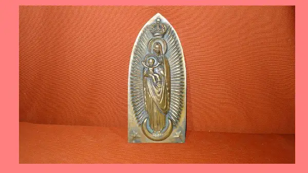 Guss Eisen platte Maria mit Kind