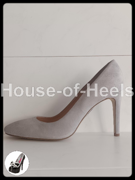 Escarpins Varese 41 talon 10cm daim gris