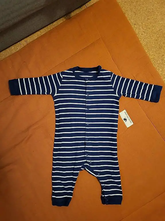 Pyjama blau weiss gestreift
