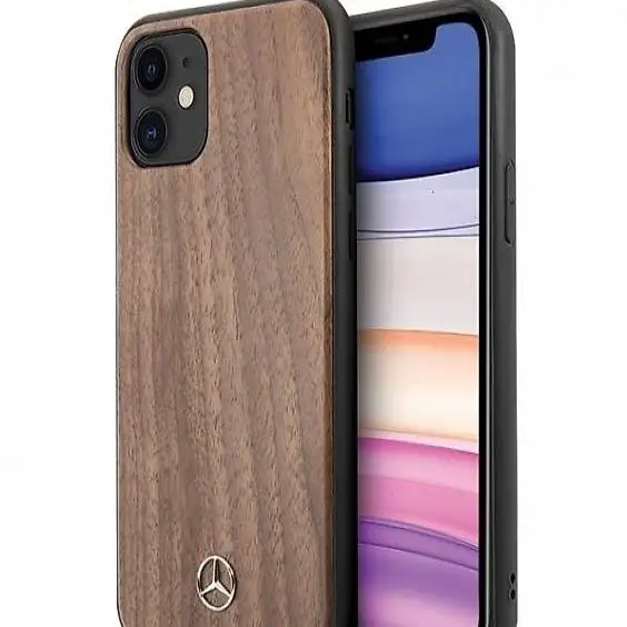  iPhone 11 MERCEDES BENZ WOOD LINE WALNUT CASE MEHCN61VWOLB