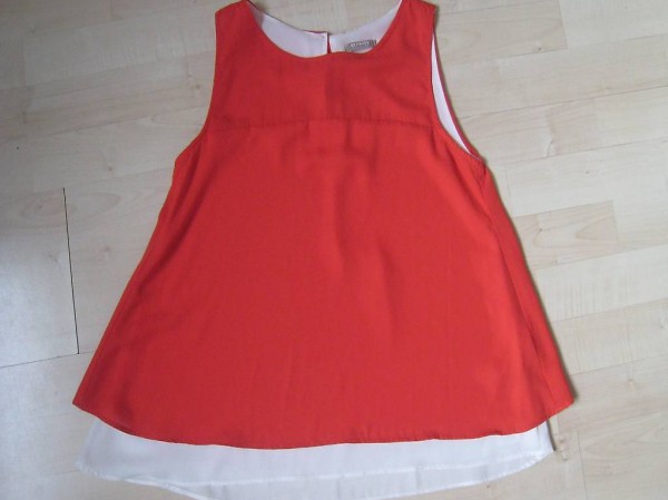 rot-weiss zartes TOP von Orsay Gr. 36