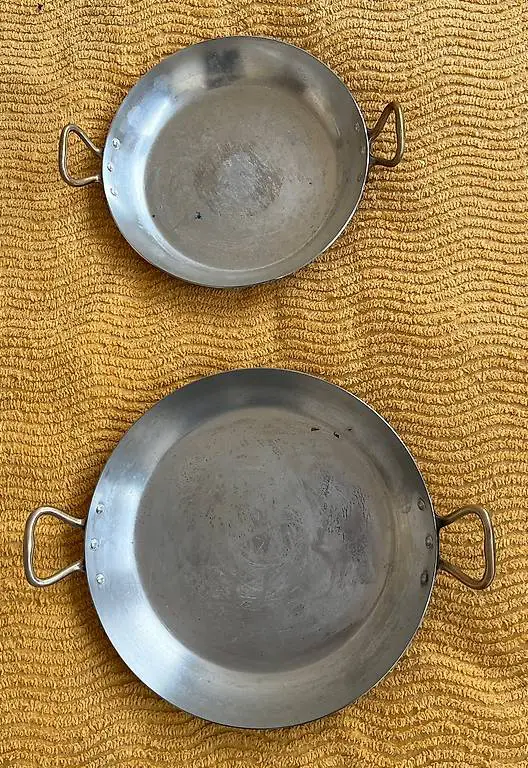 Kupferpfannen zum Flambieren